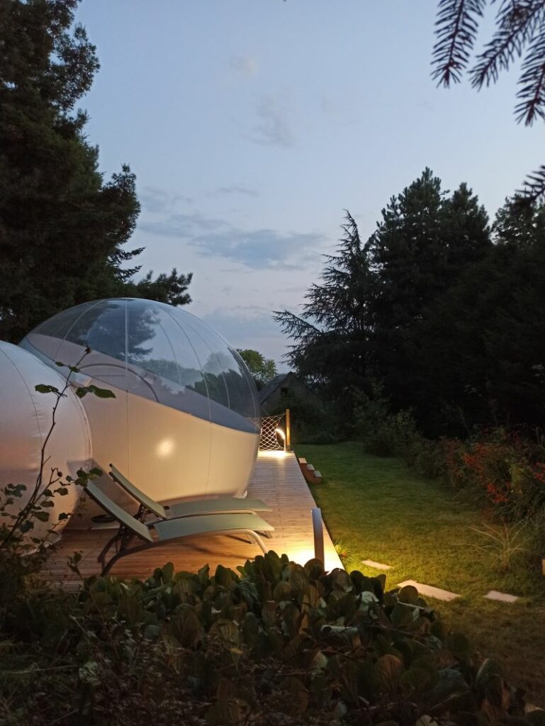 Dormir dans une bulle dans le Calvados